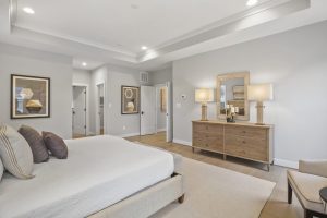 Cozy bedroom in the Dickens II floor plan home