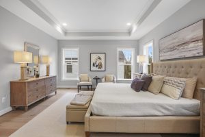 Modern living area in the Dickens II floor plan home