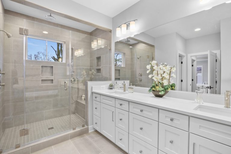 Stylish living area in the Dickens II floor plan home