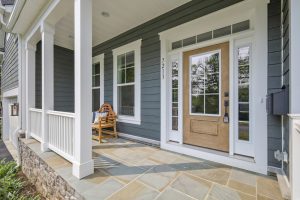 Coastal-style exterior of the Foxmoor floor plan home
