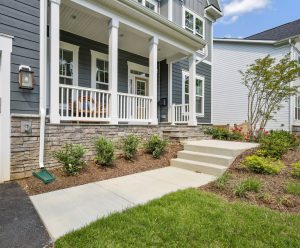 Coastal-style exterior of the Foxmoor floor plan home