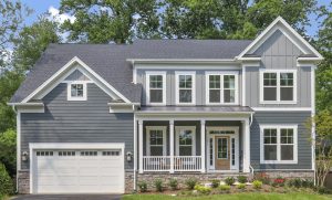 Modern exterior of the Foxmoor floor plan home