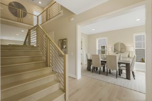 Spacious living room in the Foxmoor floor plan home