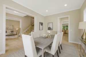Spacious living room in the Foxmoor floor plan home