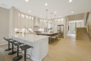 Coastal-style bedroom in the Foxmoor floor plan home