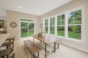 Bedroom in Foxmoor floor plan with modern decor.