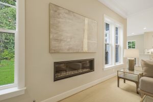 Coastal-style bedroom in the Foxmoor floor plan home