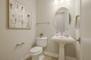 Coastal-style bedroom in the Foxmoor floor plan home