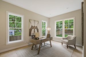 Modern dining area in the Foxmoor floor plan home