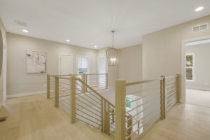 Coastal-style dining area in the Foxmoor floor plan home