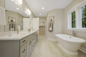 Modern bedroom in the Foxmoor floor plan home