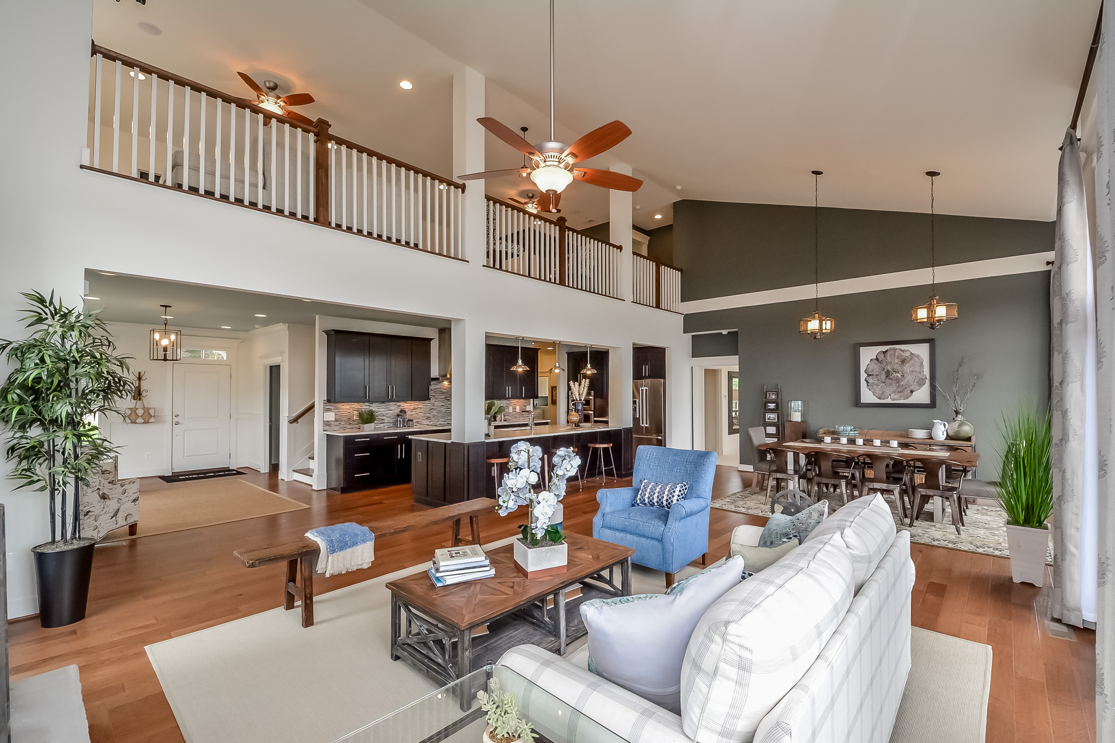 Coastal-style exterior of the Banyan II floor plan home