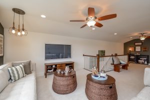 Cozy living area in the Banyan II floor plan home