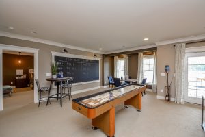 Kitchen in Banyan-II floor plan with modern island.