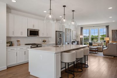 Modern exterior of a quick-move-in home