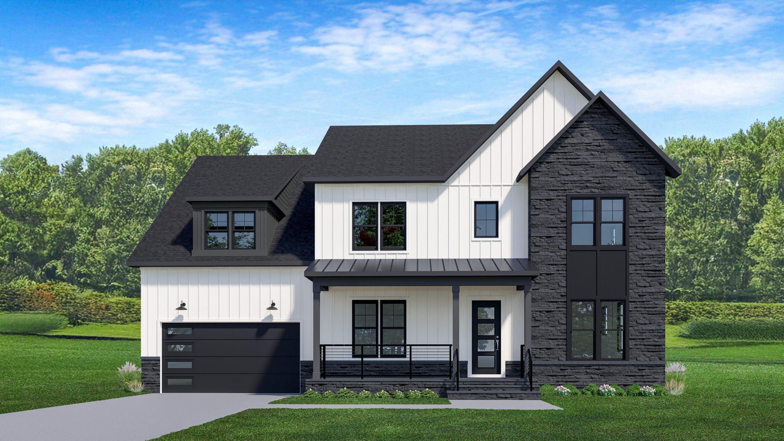 Coastal-style exterior of a quick-move-in Chapman home