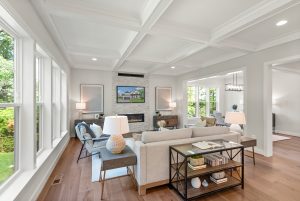 Modern living area in the Bayberry floor plan home