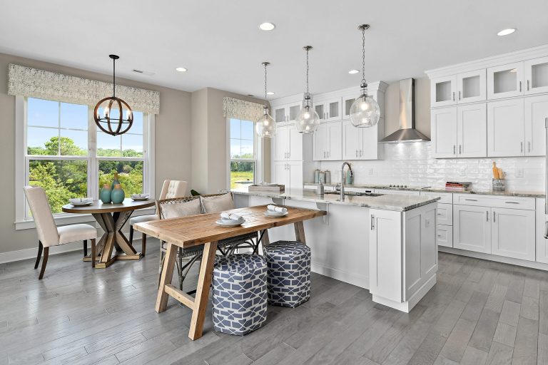 Exterior view of the Bayberry Extended floor plan home with landscaped yard.