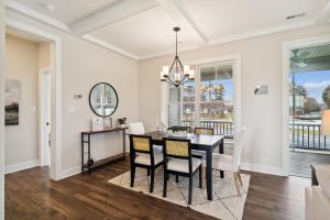Modern dining area in the Bayberry floor plan home