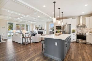 Modern main-level kitchen in the Bayberry floor plan home