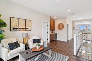 Modern upper-level living area in the Bayberry floor plan home