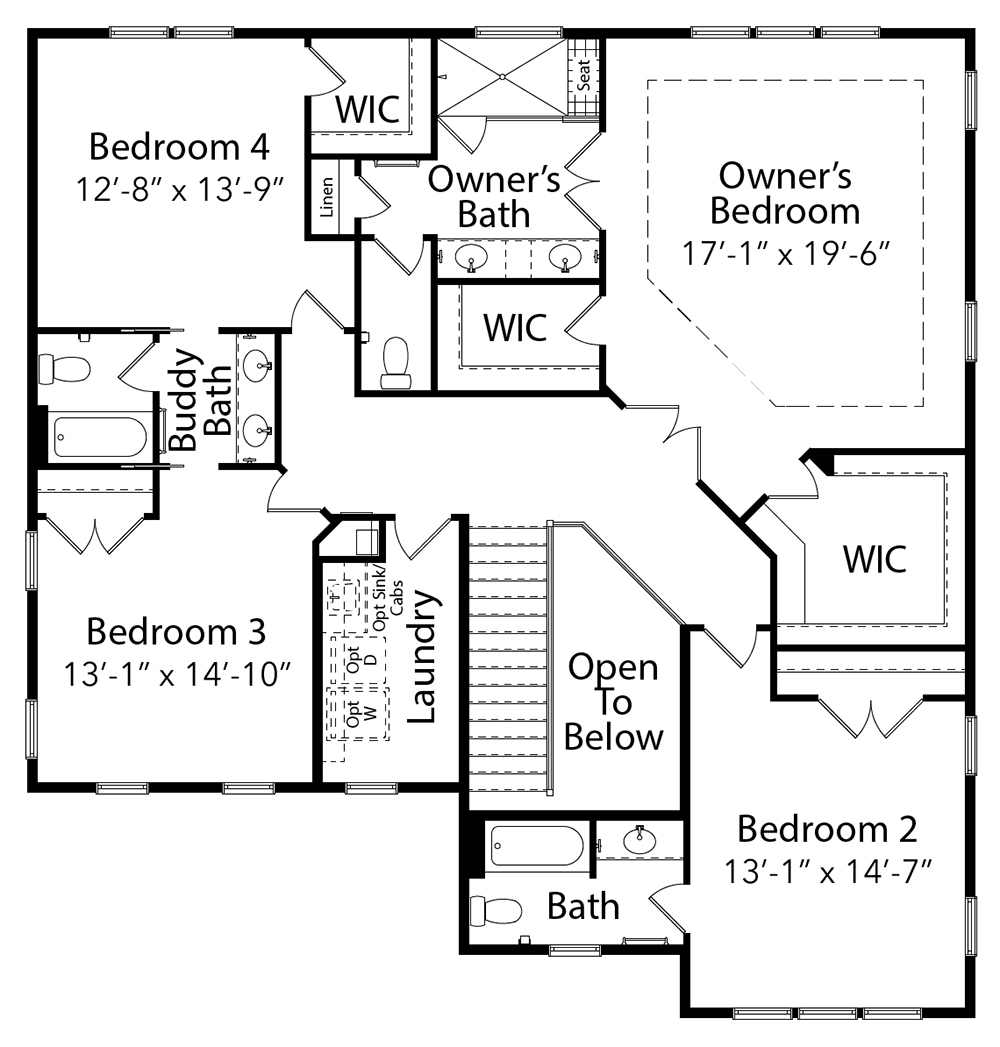 Web Fisher 26 Upper Level Floor plan