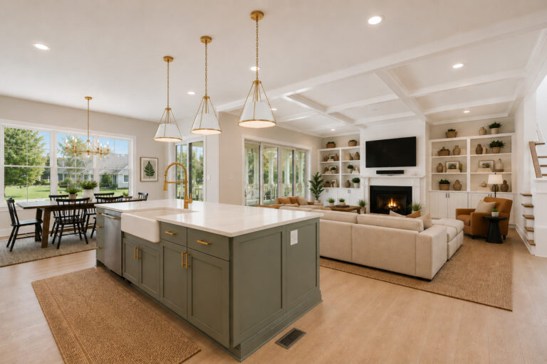 Kitchen and great room 2